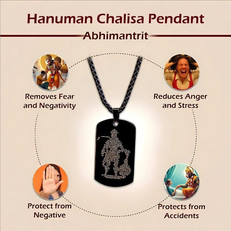 Hanuman Chalisa Pendant (Blessing & Protection)